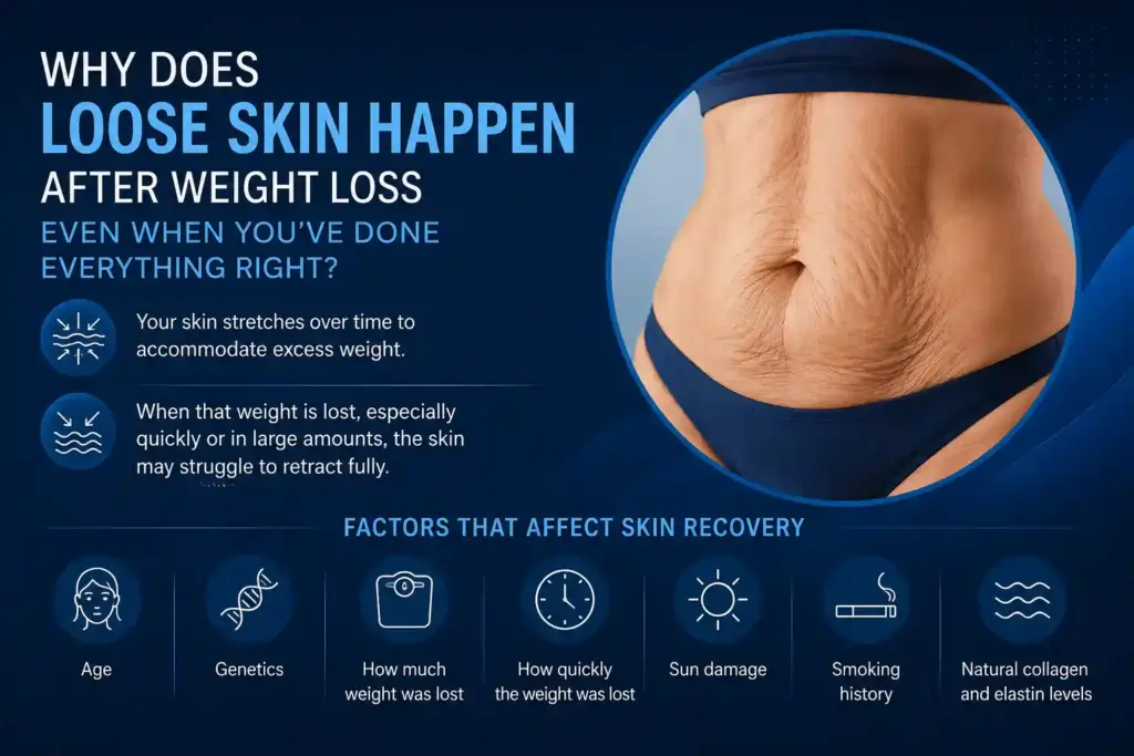 Why Does Loose Skin Happen After Weight Loss Even When You’ve Done Everything Right Kent?